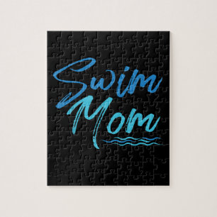 Swim Mom Swimming Funny Cute Gift Jigsaw Puzzle