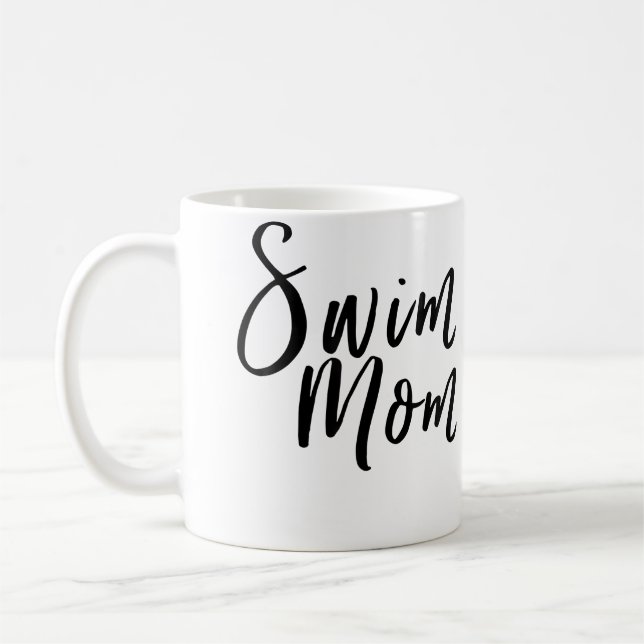 Swim Mum Funny Sports Swimming Mother Parent Match Coffee Mug (Left)