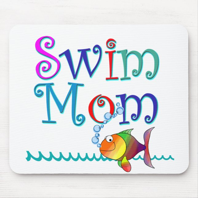Swim Mum Mouse Mat (Front)