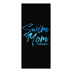 Swim Mum Swimming Funny Cute Gift Rack Card