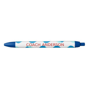 Swim or Dive Coach Red Personalise Pen