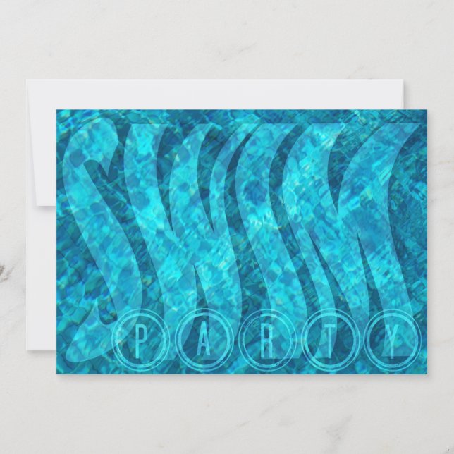 Swim Party Invitation (Front)