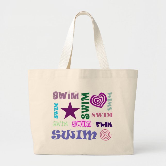 Swim Repeating Large Tote Bag (Front)