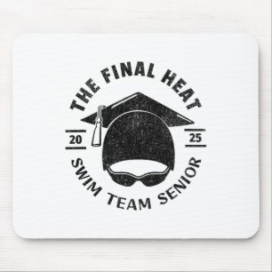 Swim Senior 2025 Graduation Cap Mouse Mat