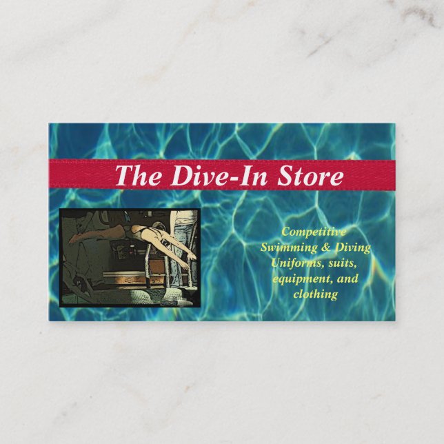 SWIM STORE BUSINESS CARDS (Front)