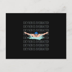 Swim Swimmer Love Funny Swimming Boy Sport Announcement Postcard