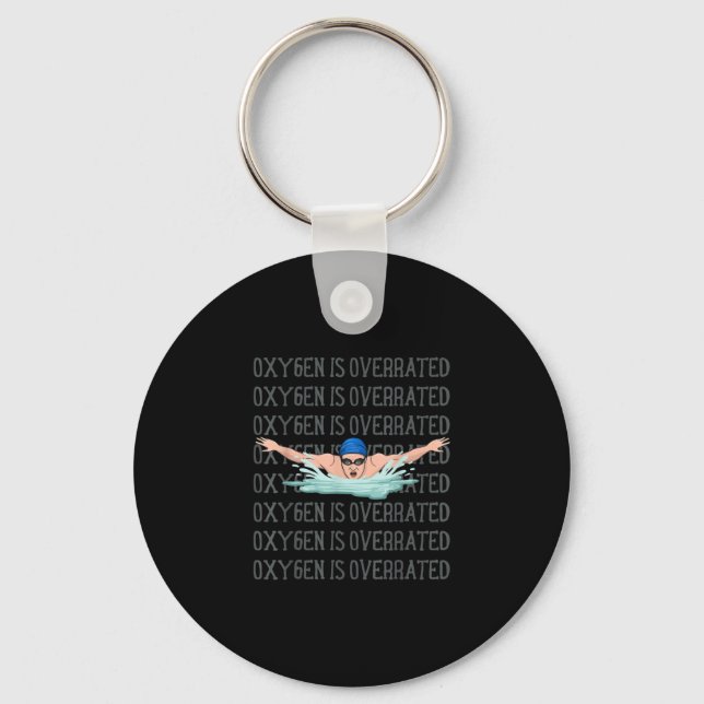 Swim Swimmer Love Funny Swimming Boy Sport Key Ring (Front)