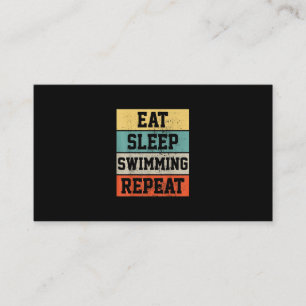 Swim Swimmer Swimming Gift Business Card