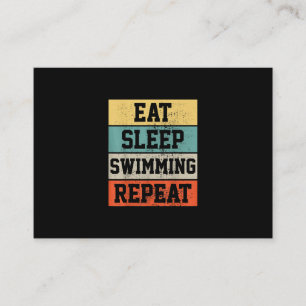 Swim Swimmer Swimming Gift Enclosure Card