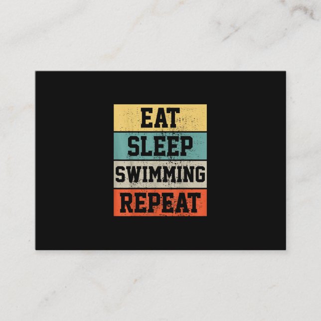 Swim Swimmer Swimming   Gift Enclosure Card (Front)