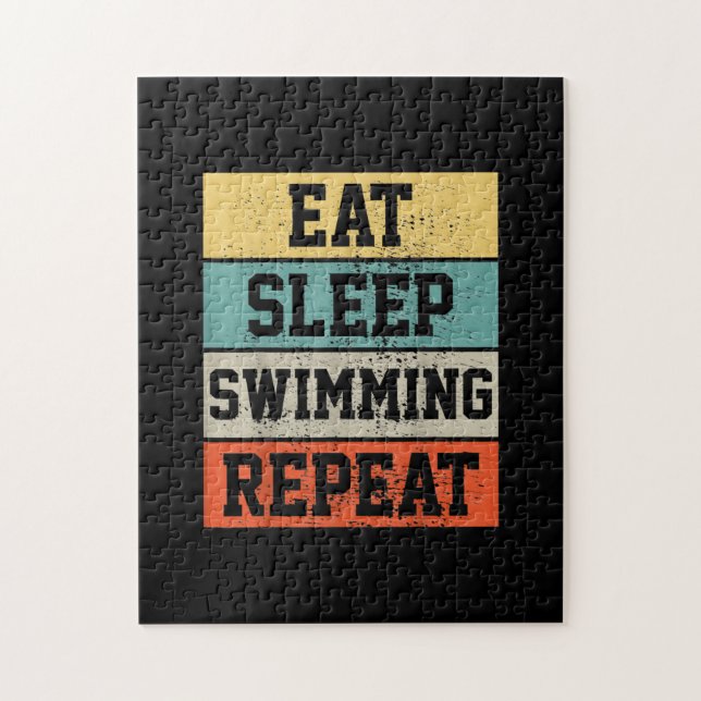 Swim Swimmer Swimming   Gift Jigsaw Puzzle (Vertical)