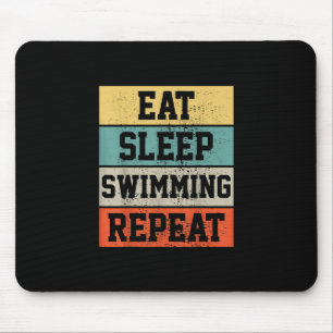 Swim Swimmer Swimming Gift Mouse Mat