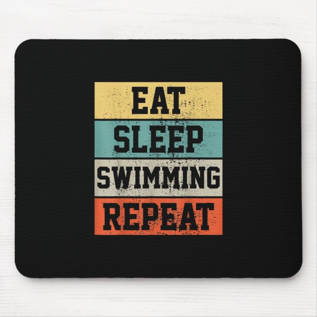 Swim Swimmer Swimming   Gift Mouse Mat (Front)
