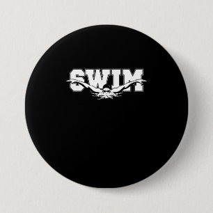 Swim Swimmers Competitive Swimming Athletic Gift 7.5 Cm Round Badge