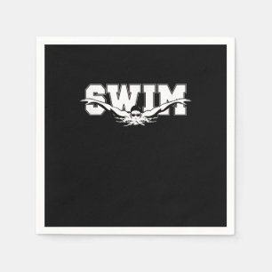 Swim Swimmers Competitive Swimming Athletic Gift Napkin