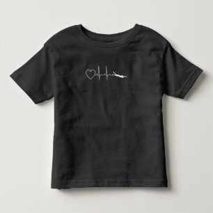 Swim - Swimming Heartbeat Toddler T-Shirt