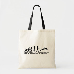 Swim Swimming Swimmer Sport Evolution Art Tote Bag