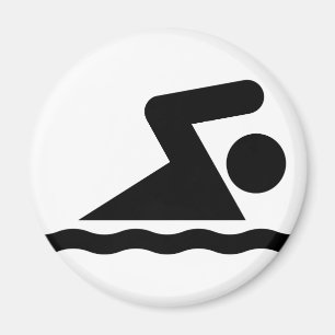 Swim Symbol Magnet