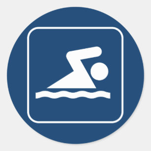 Swim Symbol Sticker