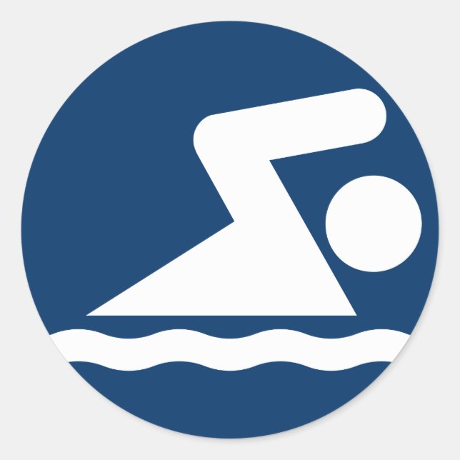 Swim Symbol Sticker (Front)