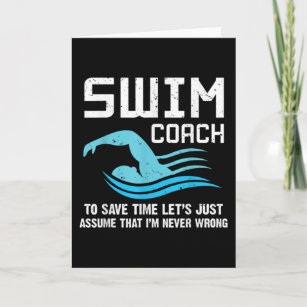 Swim Teacher Swimming Coach Card