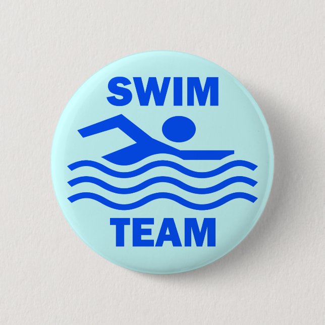SWIM TEAM 6 CM ROUND BADGE (Front)