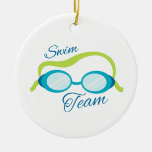 Swim Team Ceramic Tree Decoration