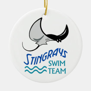 Swim Team Ceramic Tree Decoration