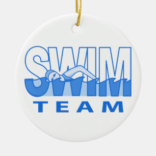 Swim Team Ceramic Tree Decoration