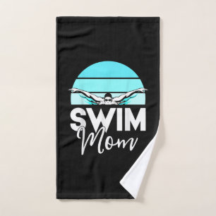 Swim Team Mum Mor School Swimming Meet Swimmer Hand Towel