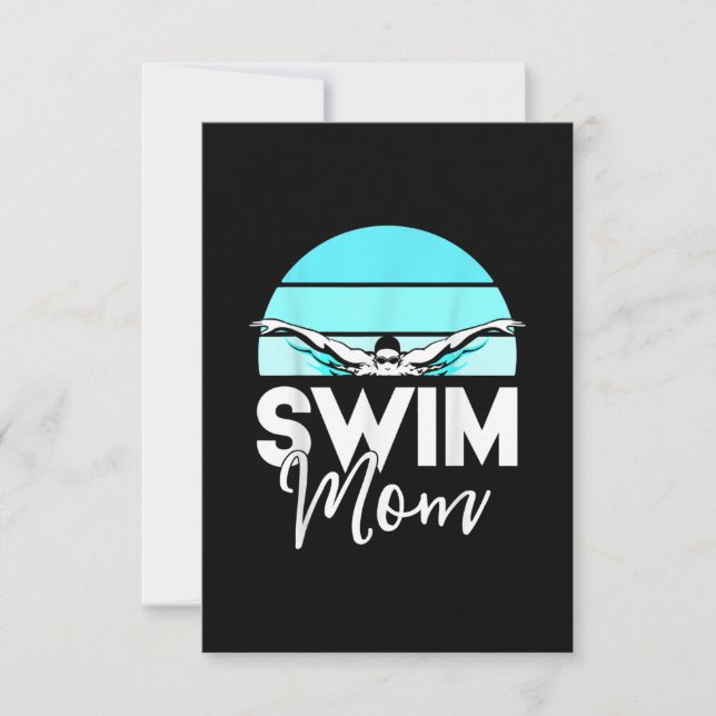 Swim Team  Mum Mor School Swimming Meet Swimmer Invitation (Front)