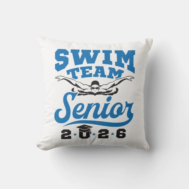 Swim Team Senior 2026 Cushion (Front)