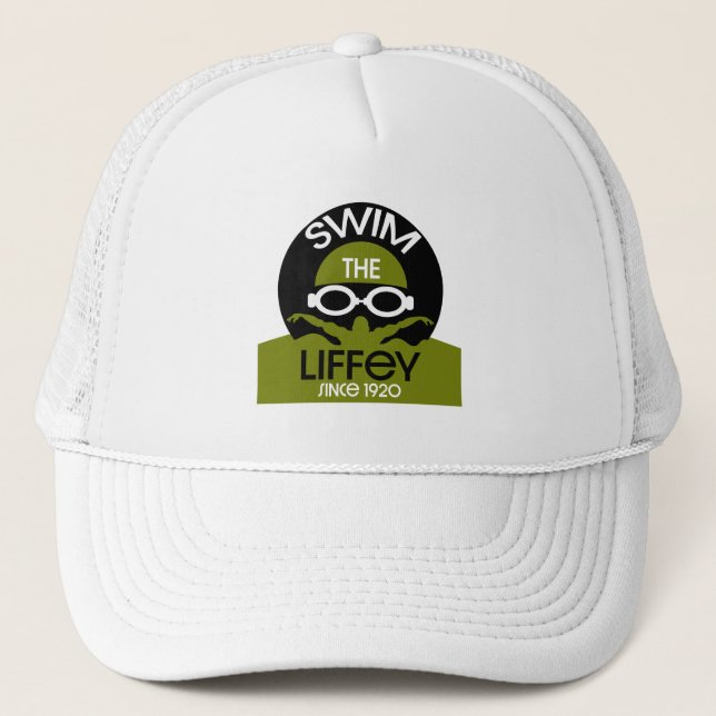 Swim The Liffey River Dublin Ireland Trucker Hat (Front)