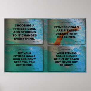 Swim to Reach Your Goals! Poster