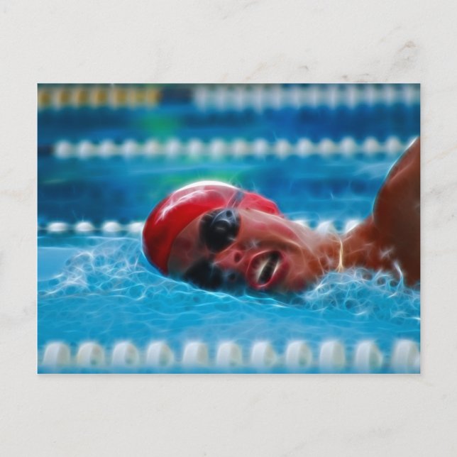 Swim to Win Competition Postcard (Front)