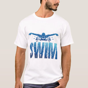 Swim - Vintage Swimmer T-Shirt