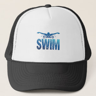 Swim - Vintage Swimmer Trucker Hat