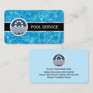 Swim Water Surface Pools Guard Business Card