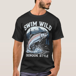 Swim Wild – Chinook Style T-Shirt