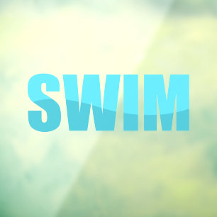 Swim Window Cling