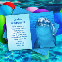 Swim With the Dolphins Kids Birthday party