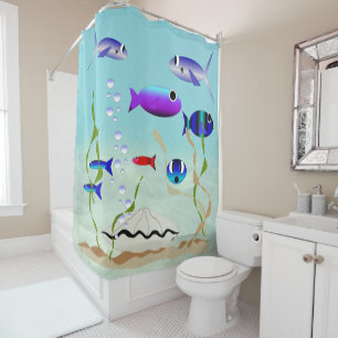 Swim With The Fishes Shower Curtain