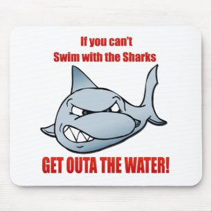 Swim with the Sharks Mouse Mat