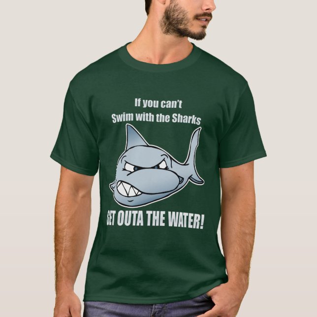 Swim with the Sharks T-Shirt (Front)