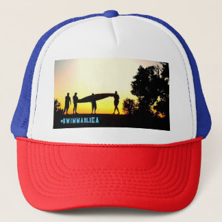 #swimmableCA classic trucker hat