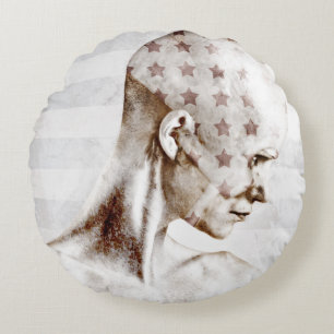 Swimmer 2013 round cushion