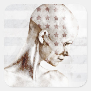 Swimmer 2013 square sticker