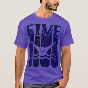 Swimmer 5th Birthday Swimming T-Shirt