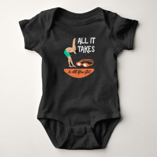 Swimmer - All it Takes is All you Got Baby Bodysuit