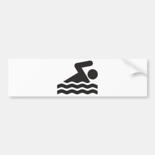 Swimmer Bumper Sticker